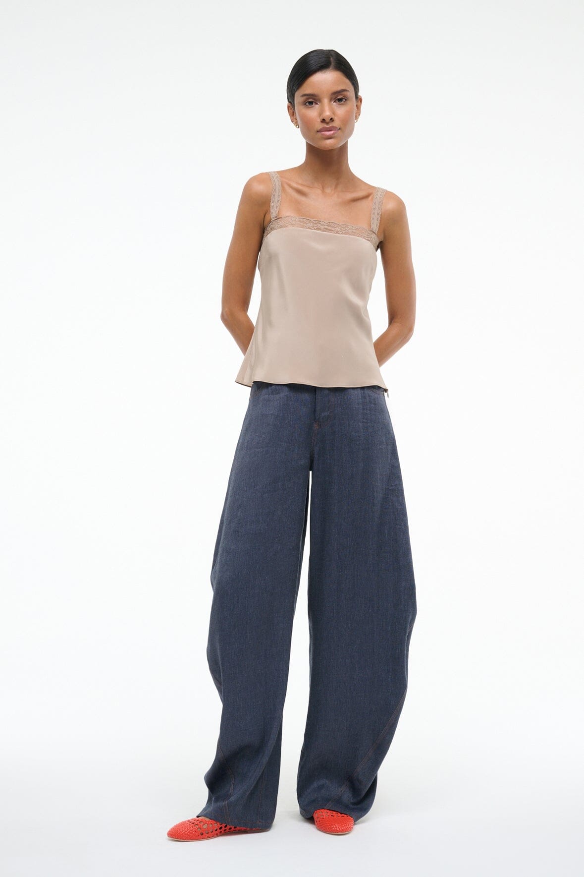 VERONICA SILK TOP DUNE - STAUD for sale