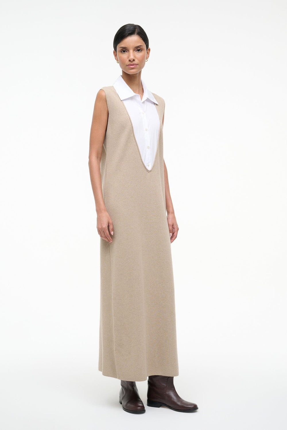 LESLIE DRESS SAND/WHITE - STAUD near me