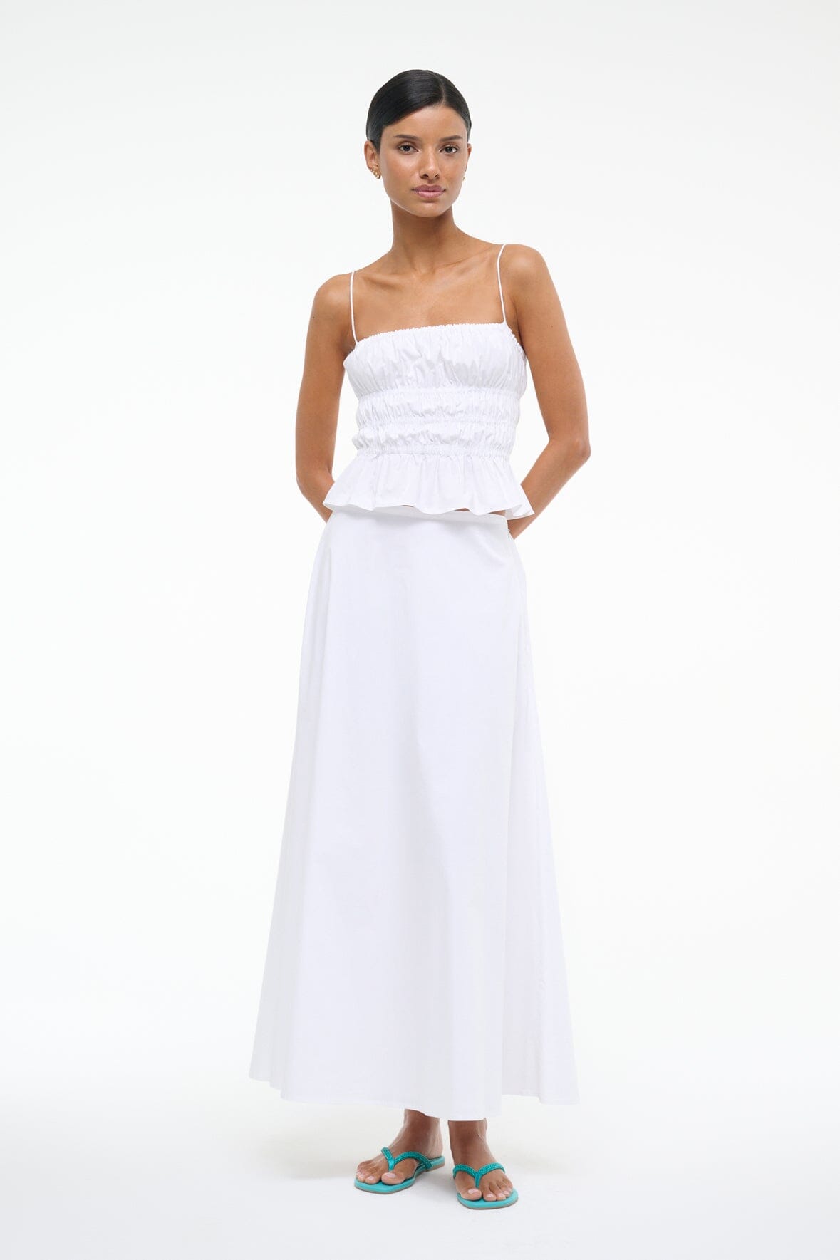 AXEL SKIRT WHITE - STAUD near me