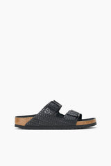 BIRKENSTOCK ARIZONA WOVEN EMBOSSED SANDAL BLACK - STAUD online