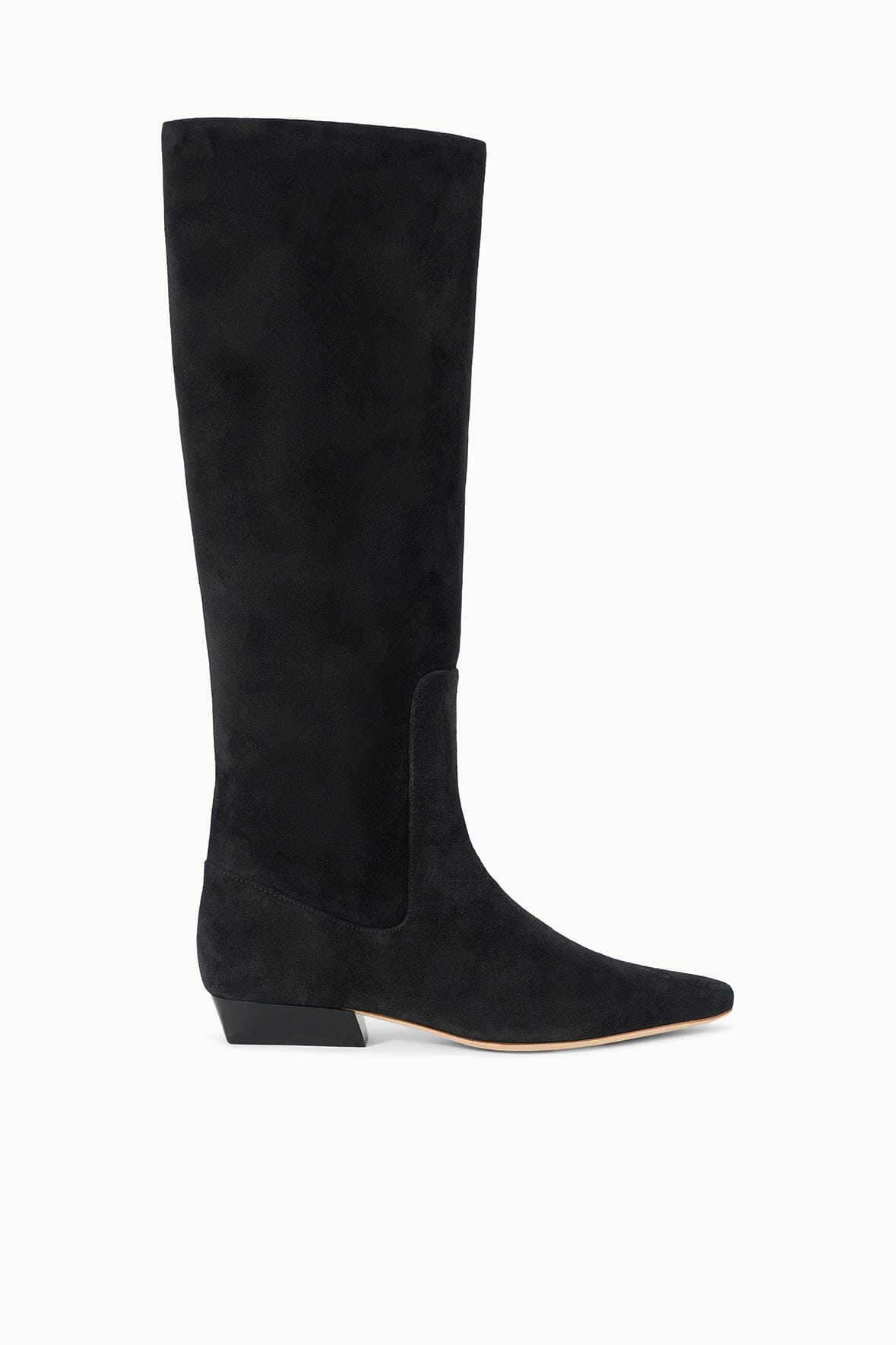 WALLY FLAT BOOT BLACK SUEDE - STAUD outlet