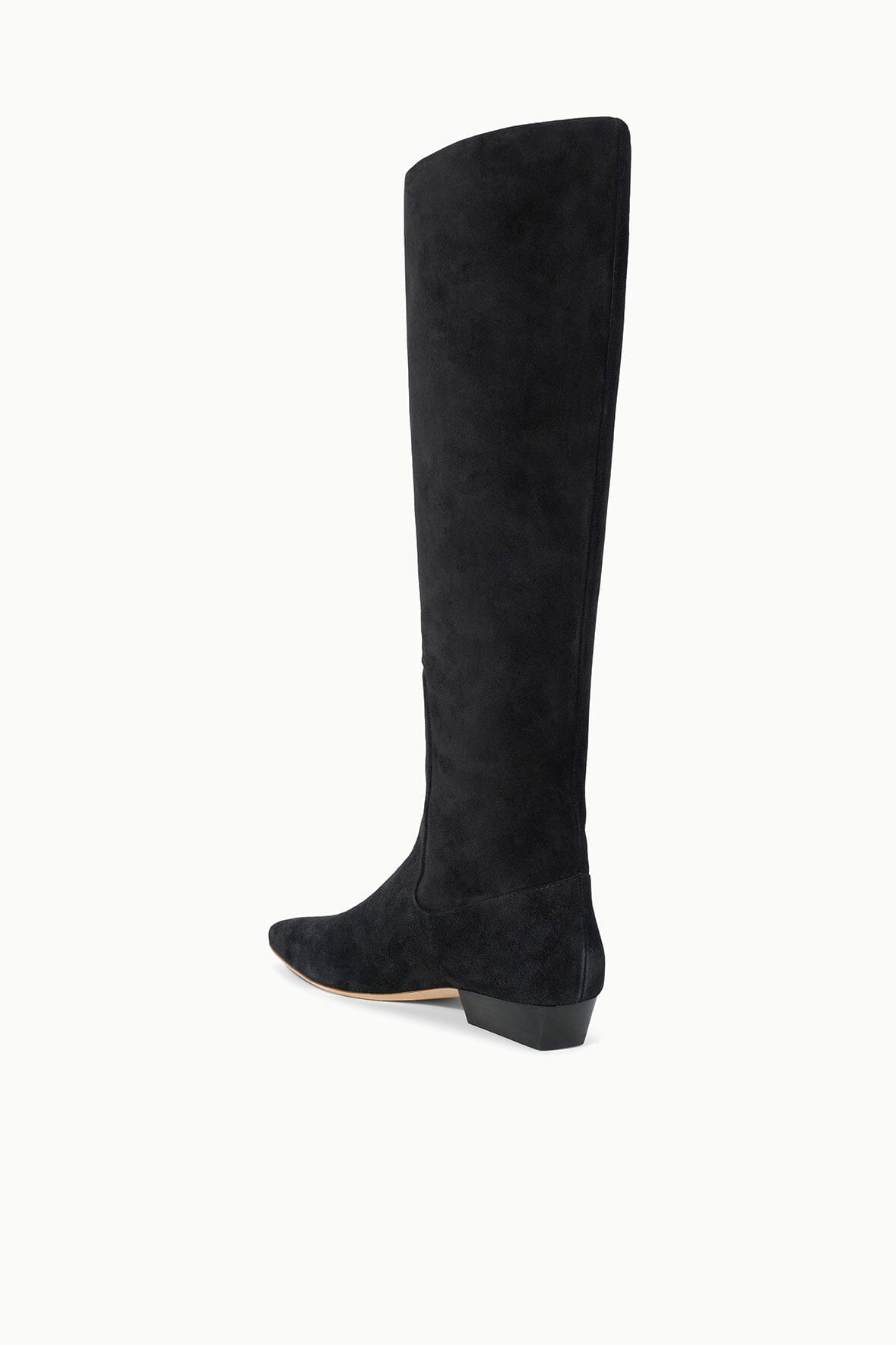 WALLY FLAT BOOT BLACK SUEDE - STAUD outlet