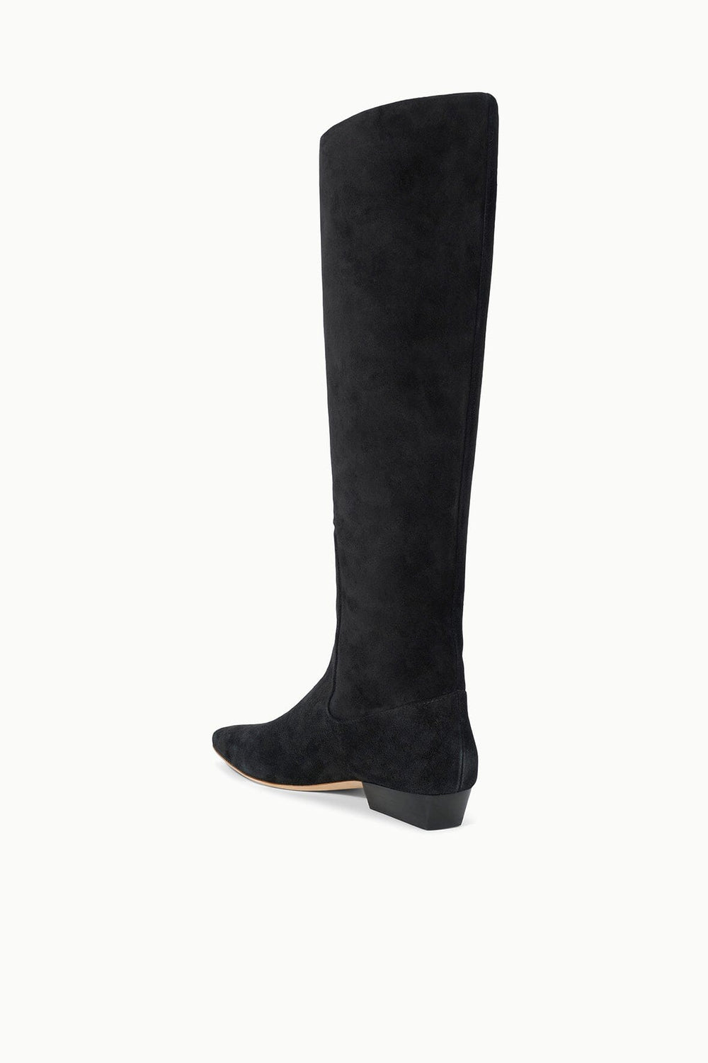 WALLY FLAT BOOT BLACK SUEDE - STAUD outlet
