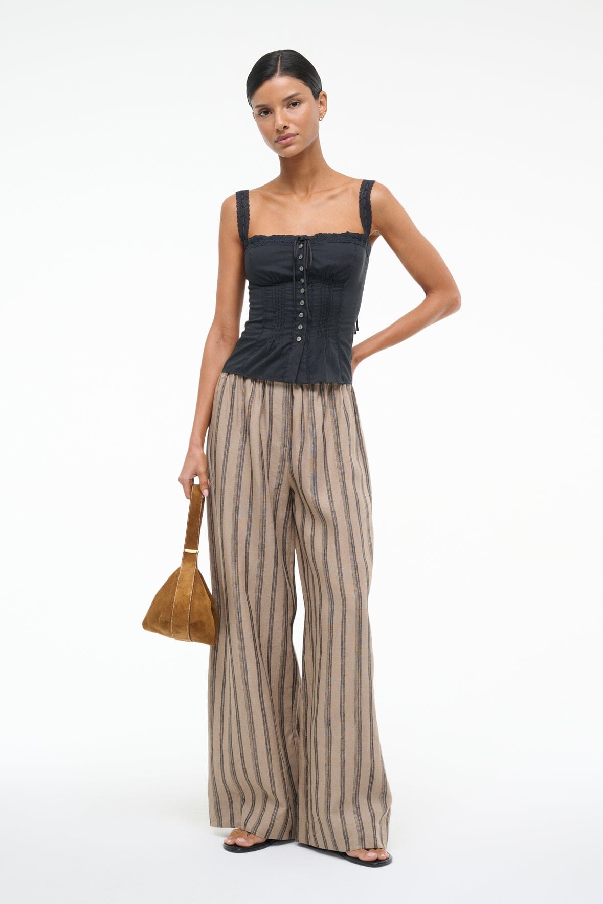 MATILDE TOP BLACK 1 - STAUD outlet