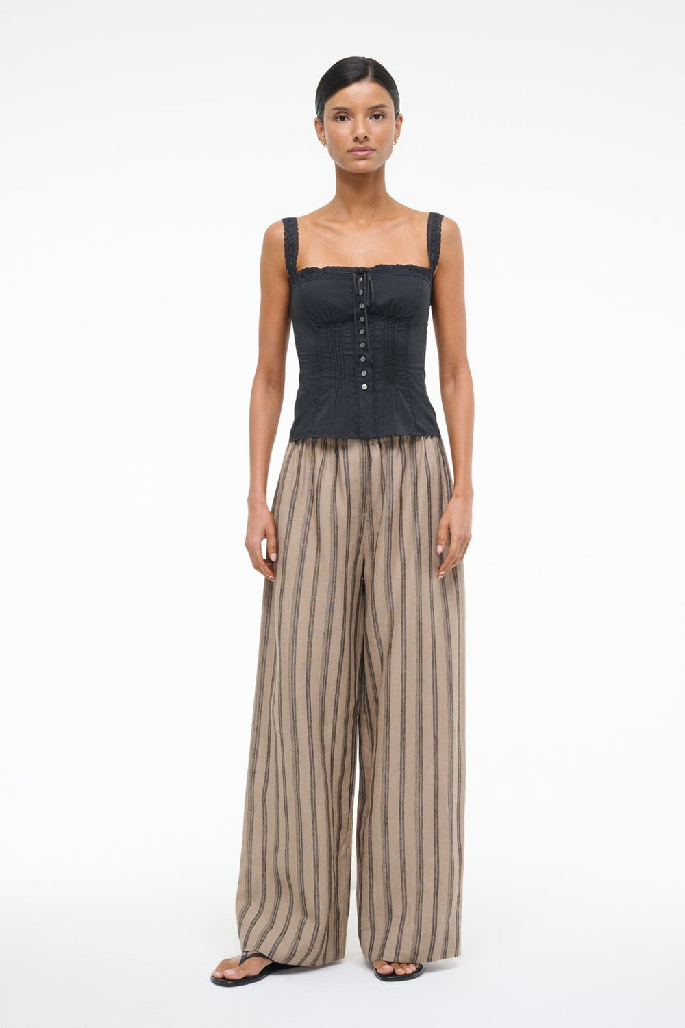 MATILDE TOP BLACK 1 - STAUD outlet