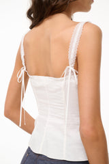 MATILDE TOP WHITE 1 - STAUD sale