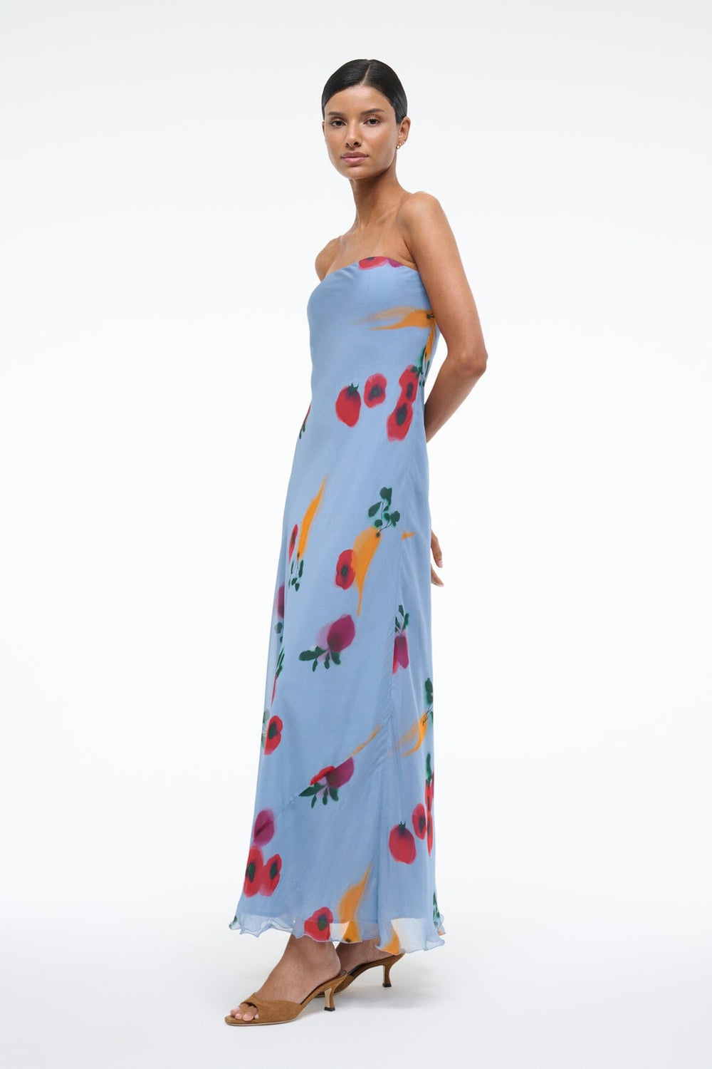 CASSIE DRESS FARMERS MARKET SLATE - STAUD sale