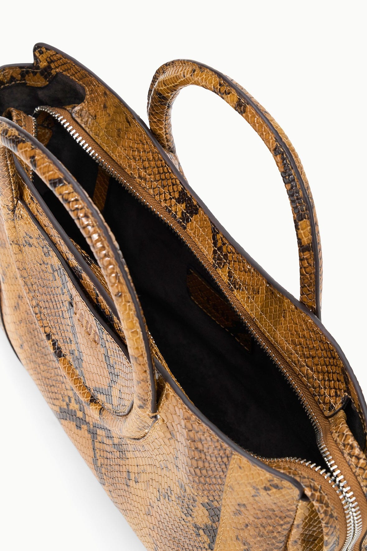 MAUDE MINI SATCHEL BAG SNAKE - STAUD US