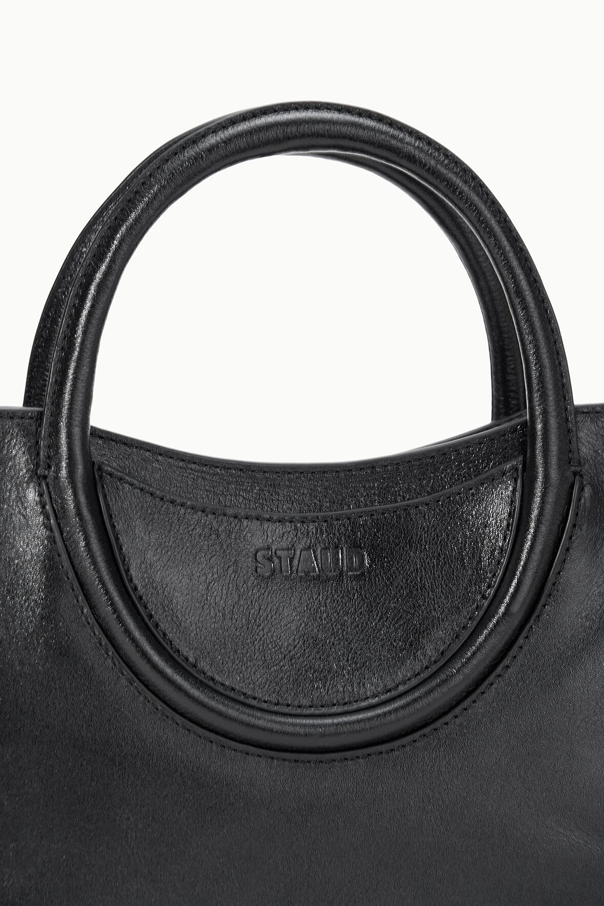 MAUDE MINI SATCHEL BAG BLACK - STAUD sale