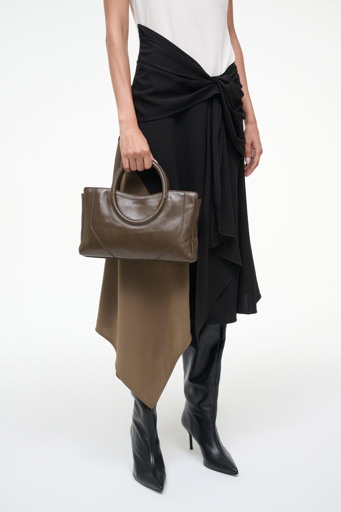 MAUDE MINI SATCHEL BAG TRUFFLE - STAUD near me