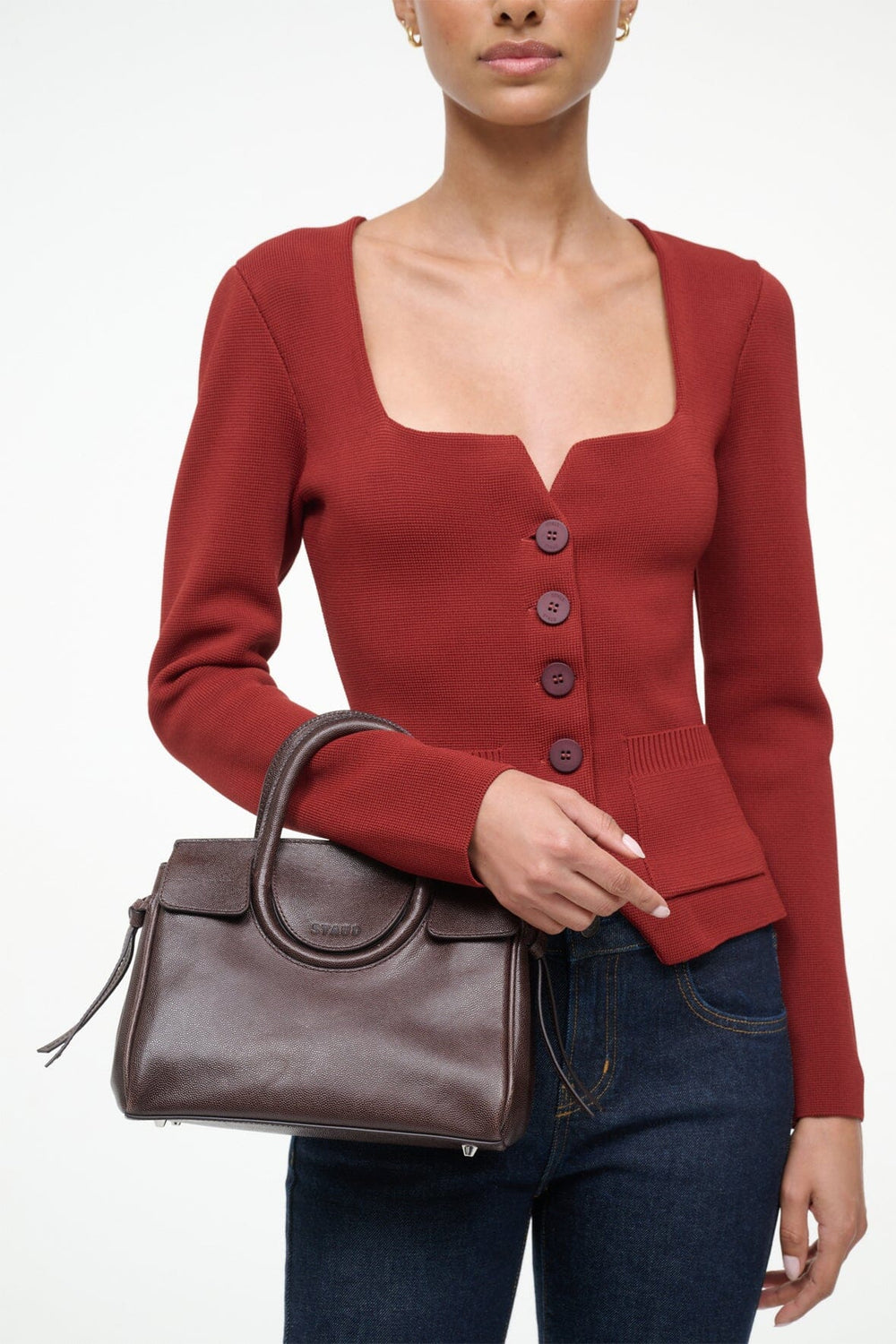 MAUDE MINI CARRYALL ESPRESSO - STAUD online