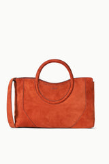 MAUDE SATCHEL AUBURN SUEDE - STAUD sale