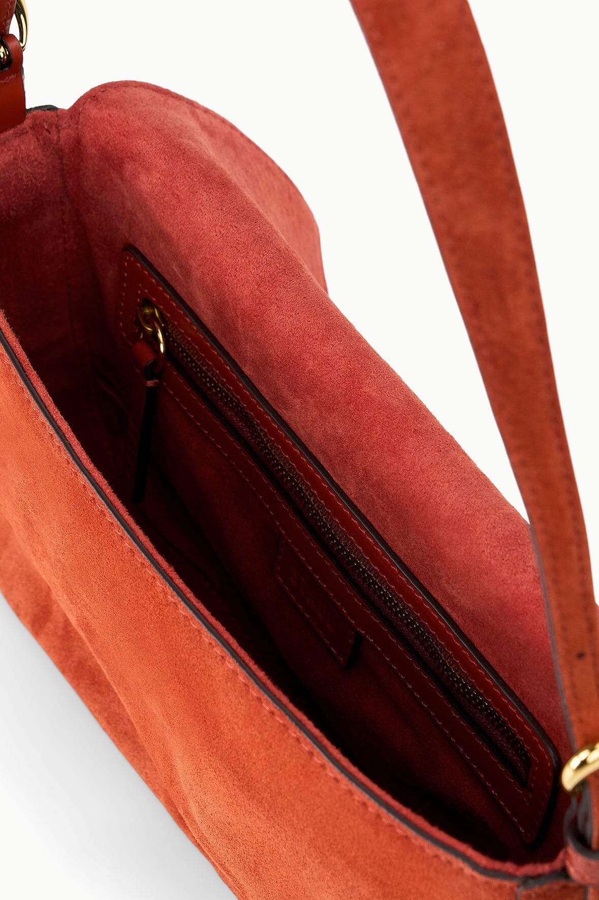 HARLOW BAG AUBURN SUEDE - STAUD outlet