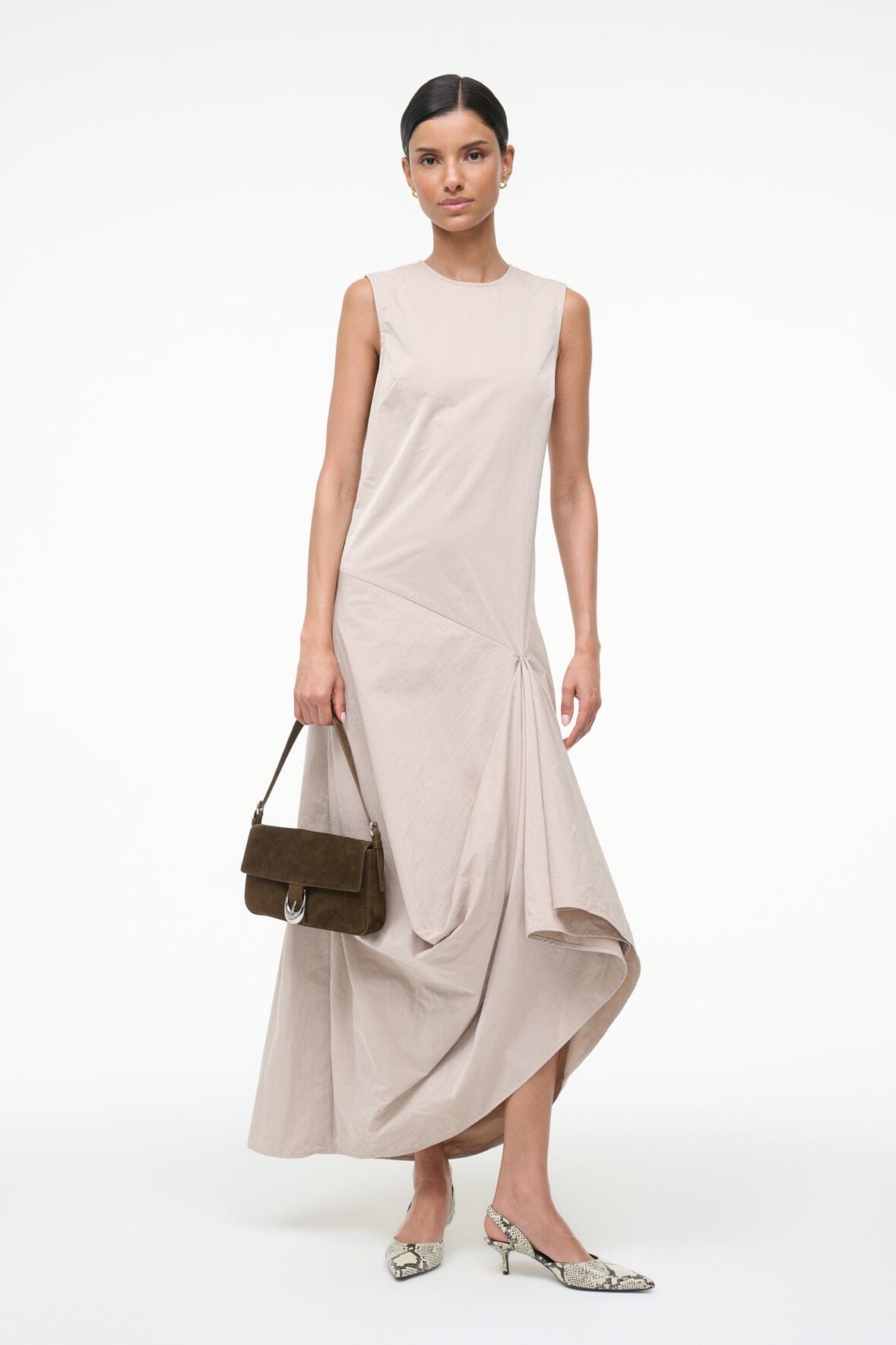 HARLOW BAG TRUFFLE SUEDE - STAUD online