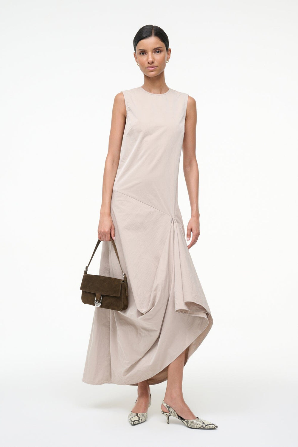 HARLOW BAG TRUFFLE SUEDE - STAUD online