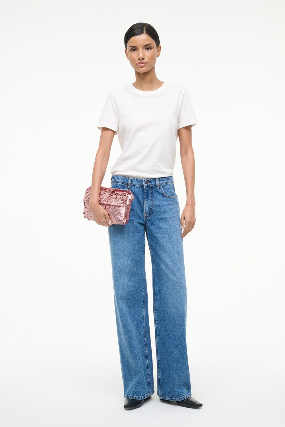 TIMMY SHOULDER BAG CHERRY BLOSSOM - STAUD sale