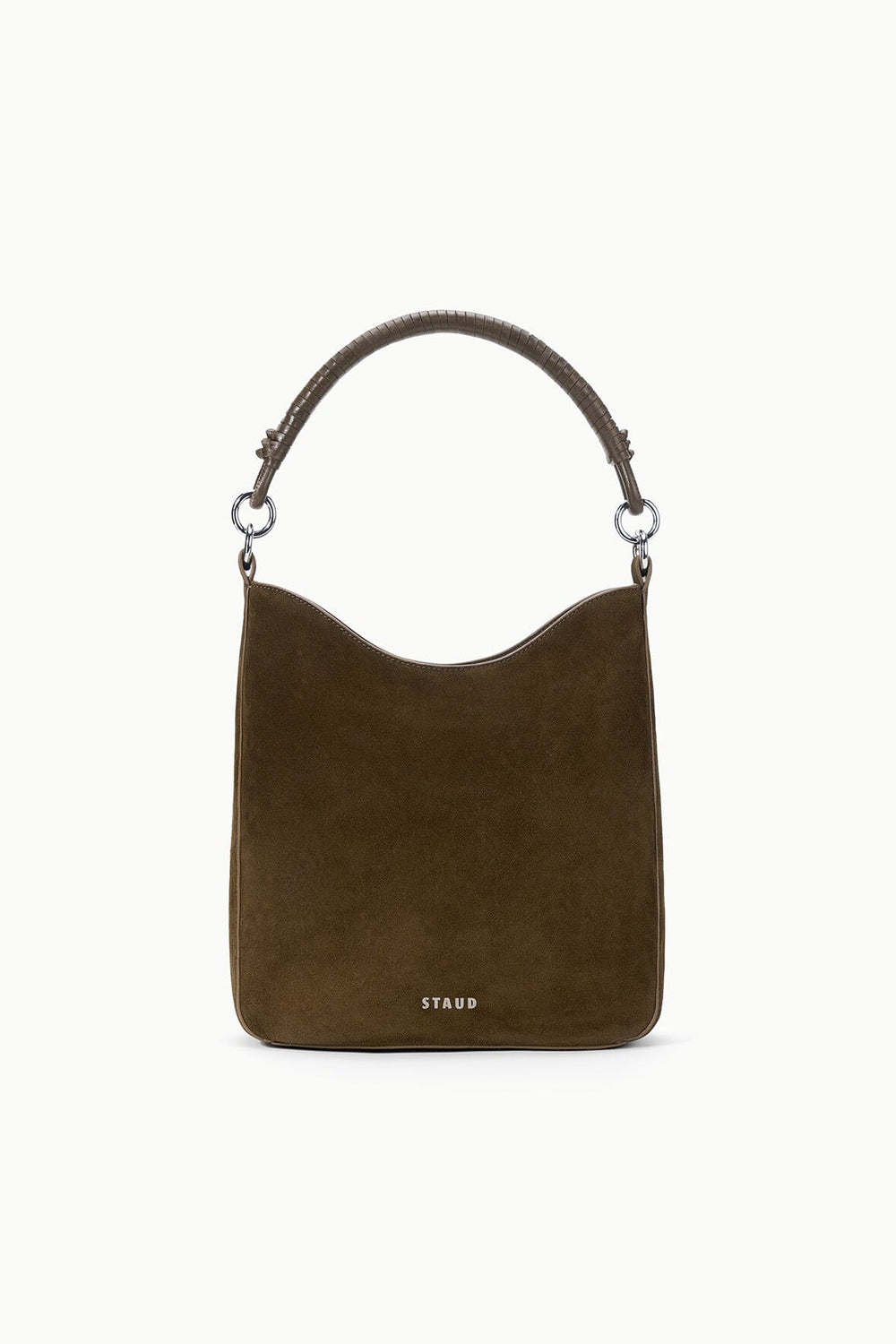 MEL SHOULDER BAG TRUFFLE SUEDE - STAUD online