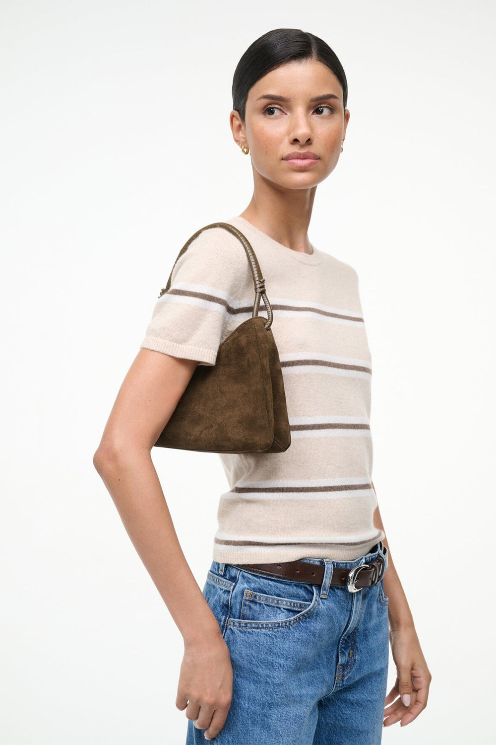 VALERIE SHOULDER BAG TRUFFLE SUEDE - STAUD near me