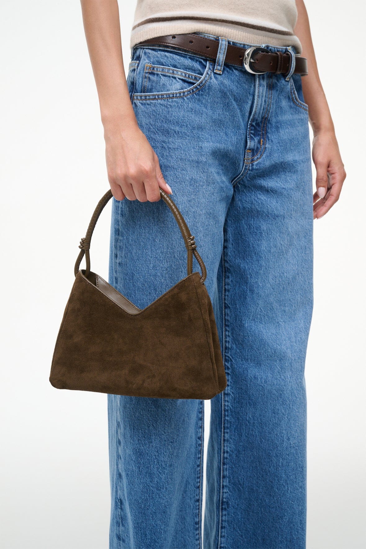VALERIE SHOULDER BAG TRUFFLE SUEDE - STAUD near me