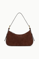 PINE SHOULDER BAG MAHOGANY SUEDE - STAUD for sale