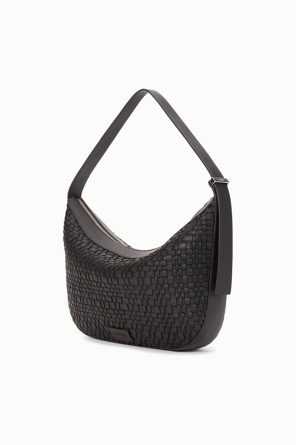 LARGE DEMY SHOULDER BAG ESPRESSO WOVEN - STAUD near me