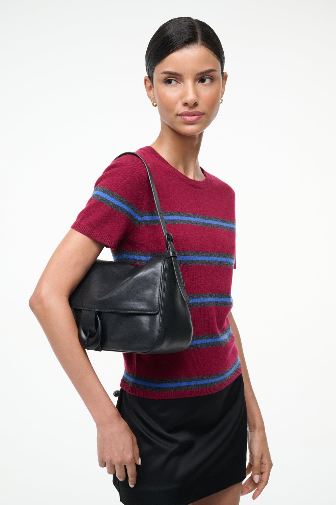 HARLOW MEDIUM BAG BLACK - STAUD US