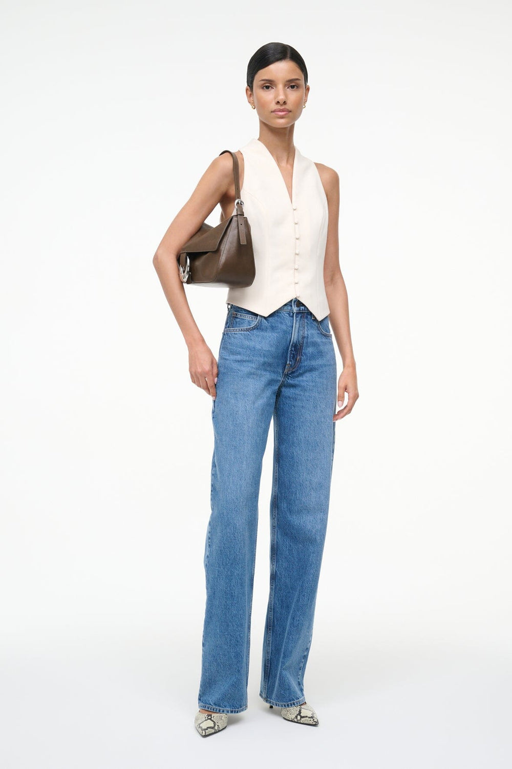 HARLOW MEDIUM BAG TRUFFLE - STAUD outlet