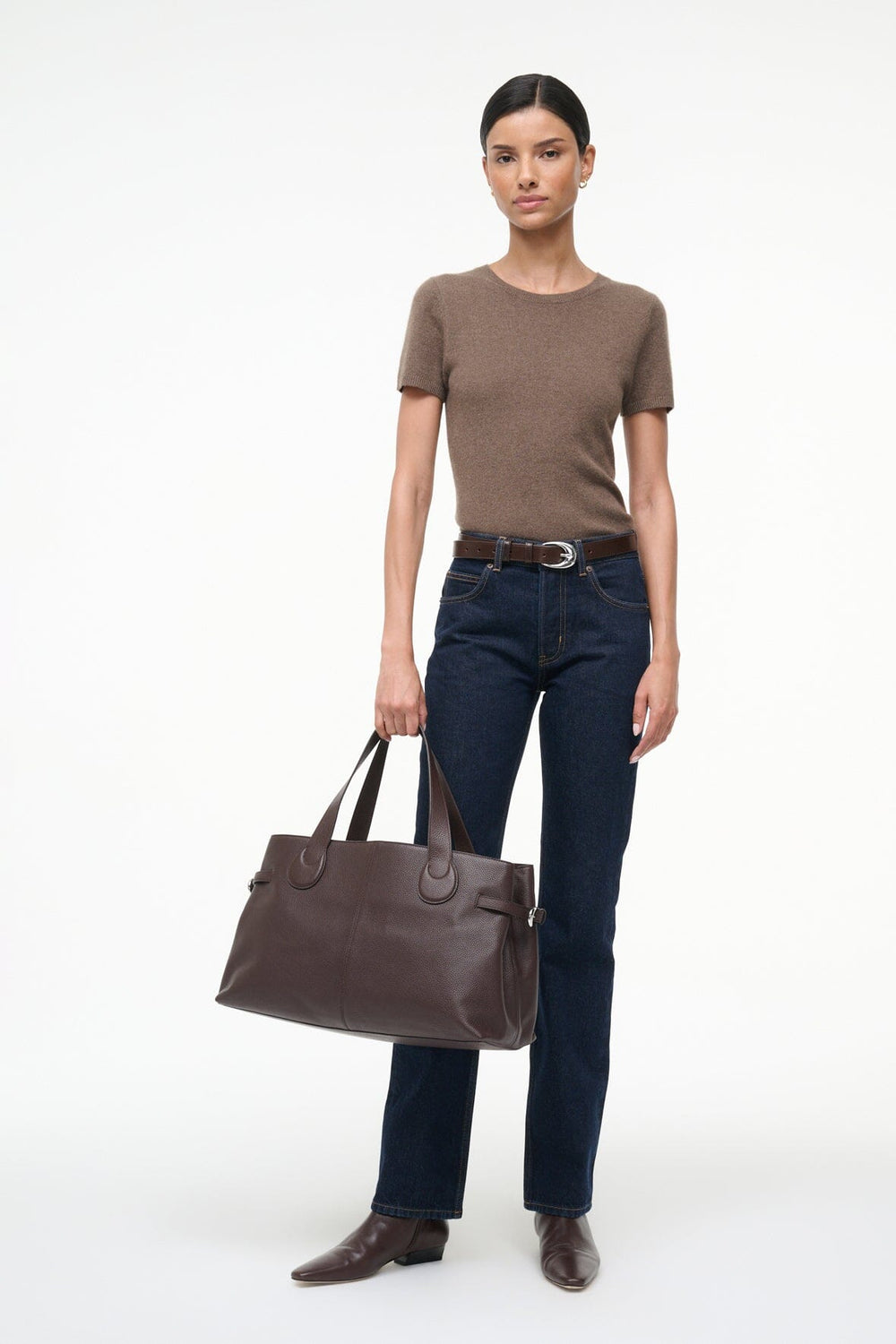 PIPER TOTE ESPRESSO - STAUD for sale