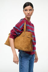 PIPER TOTE TAN SUEDE - STAUD sale