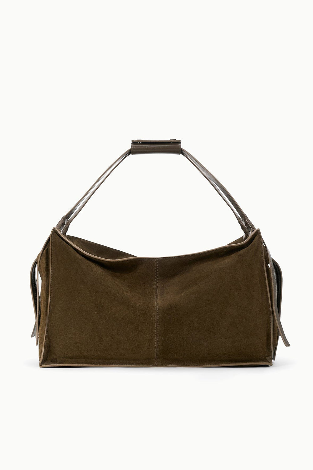 LARGE HAROLD BAG TRUFFLE SUEDE - STAUD for sale