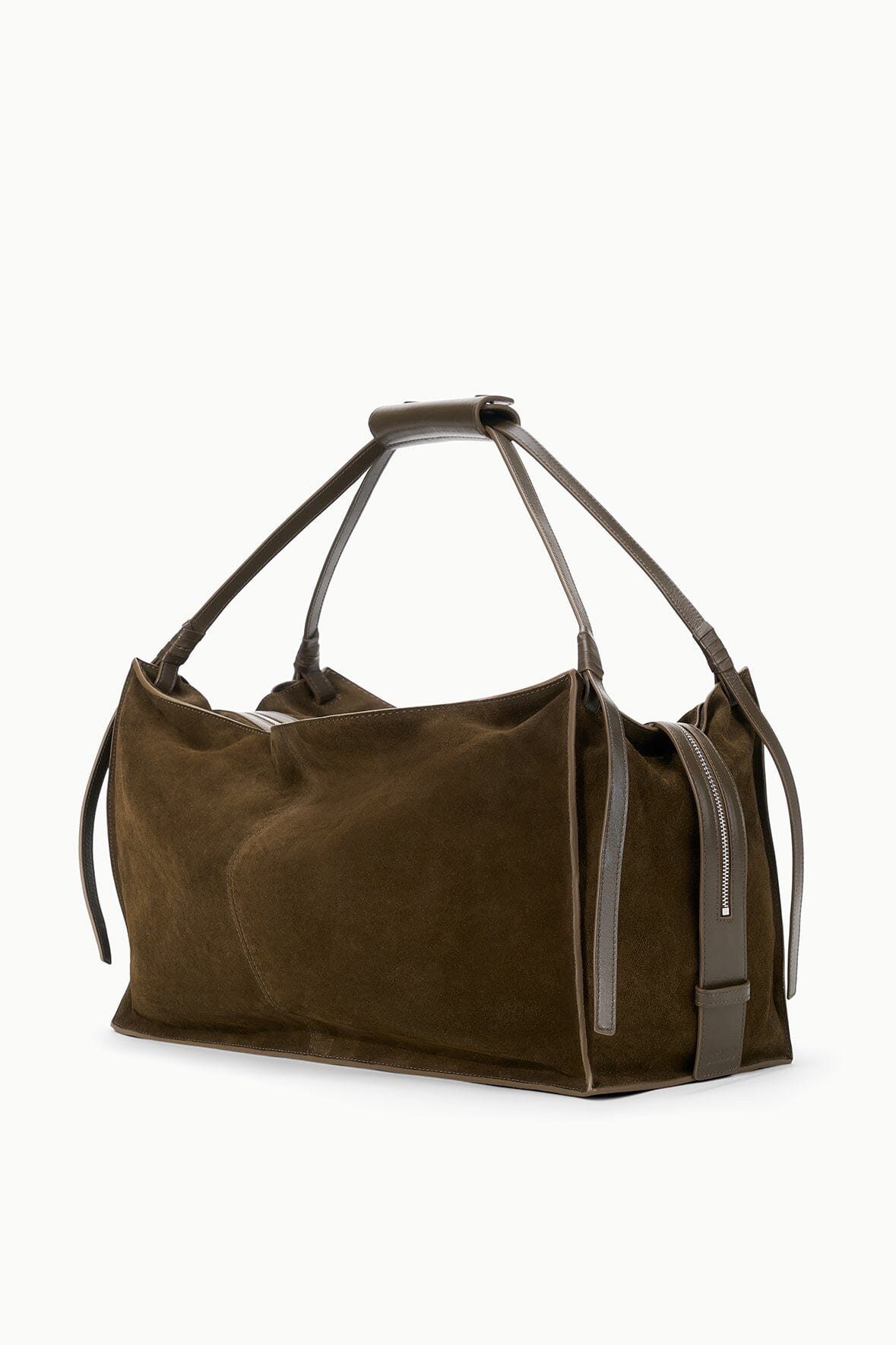 LARGE HAROLD BAG TRUFFLE SUEDE - STAUD for sale
