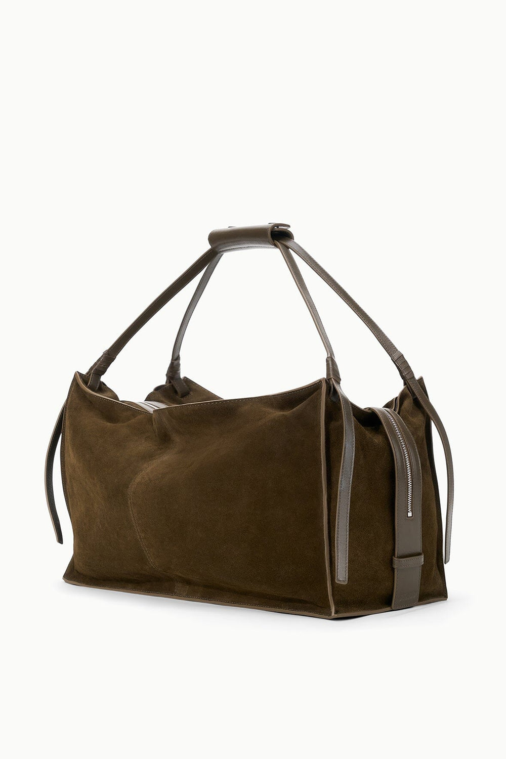 LARGE HAROLD BAG TRUFFLE SUEDE - STAUD for sale