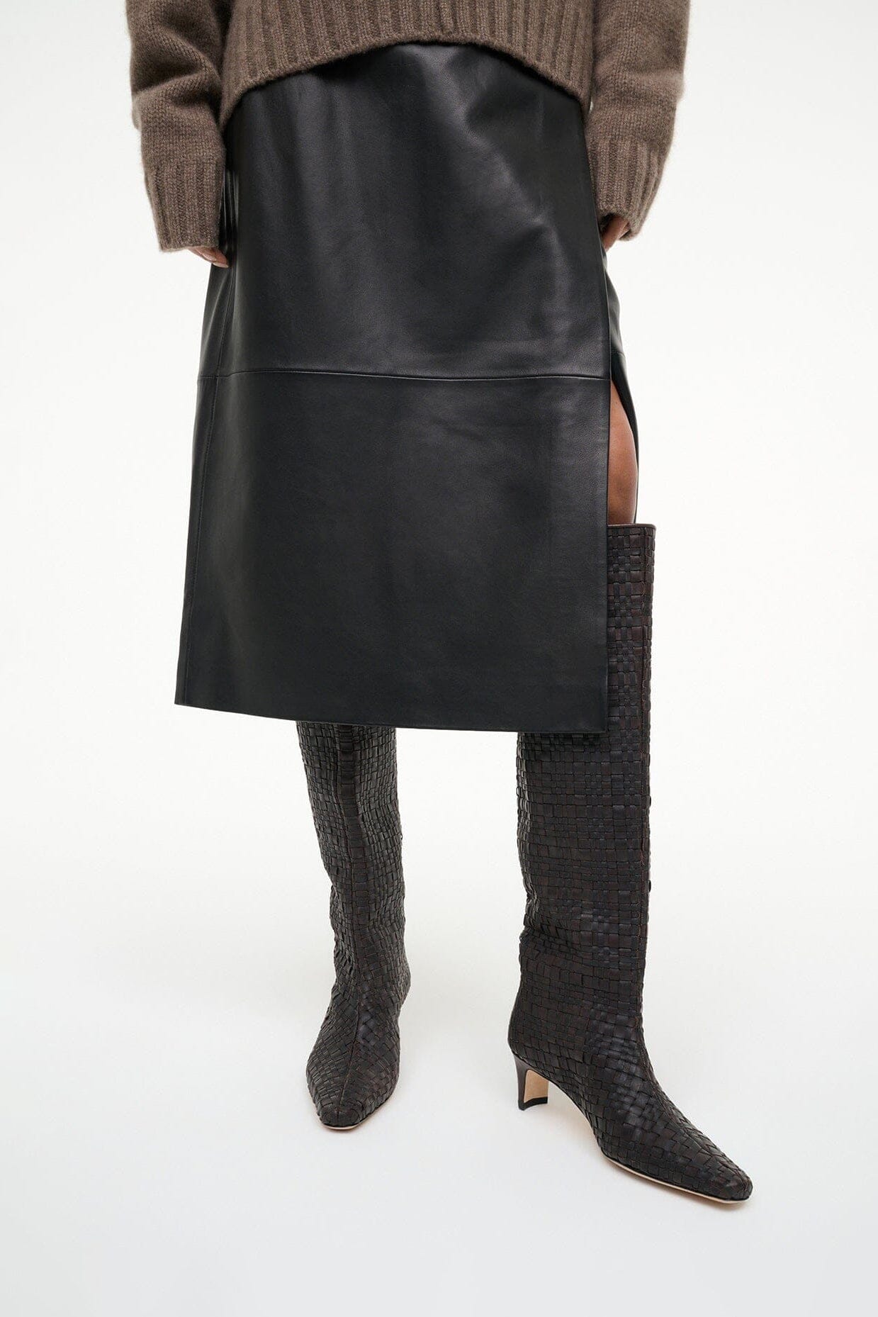 WALLY BOOT ESPRESSO WOVEN - STAUD for sale