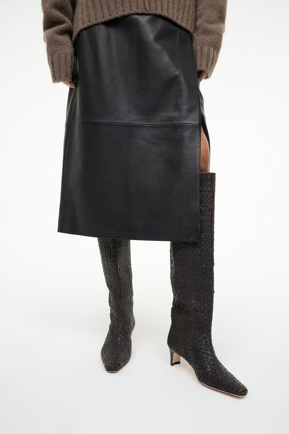 WALLY BOOT ESPRESSO WOVEN - STAUD for sale