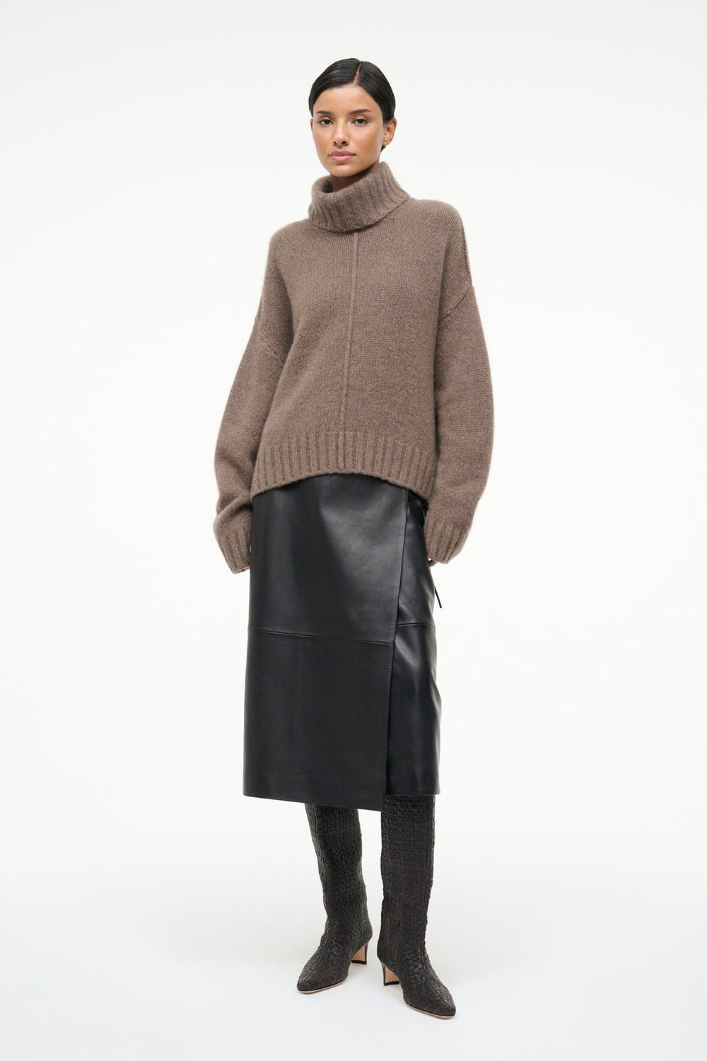 WALLY BOOT ESPRESSO WOVEN - STAUD for sale
