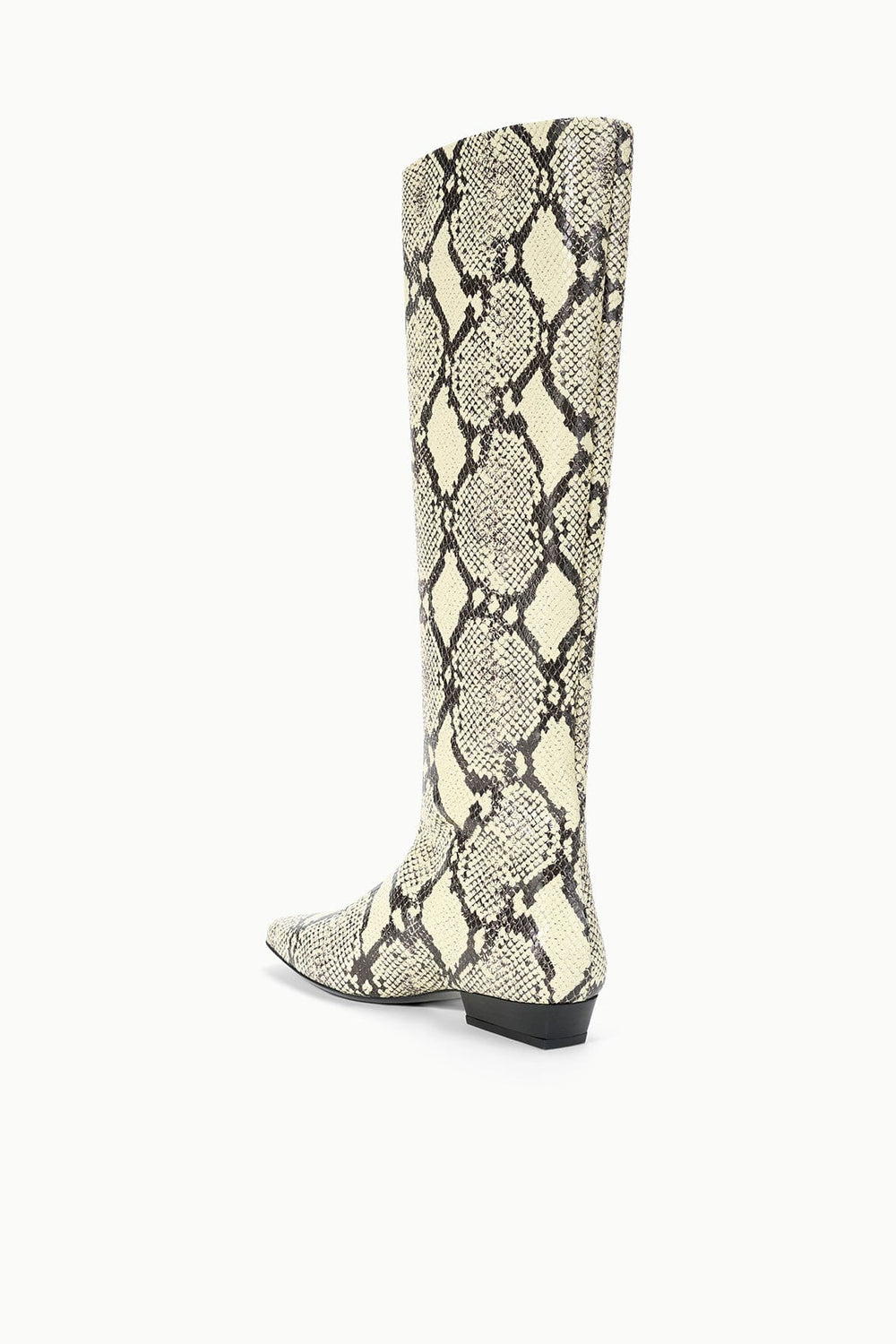 WALLY FLAT BOOT WHITE SNAKE - STAUD US