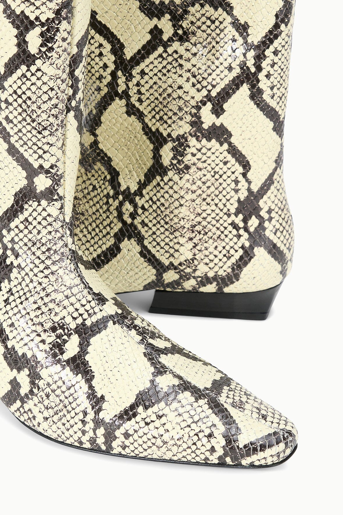 WALLY FLAT BOOT WHITE SNAKE - STAUD US