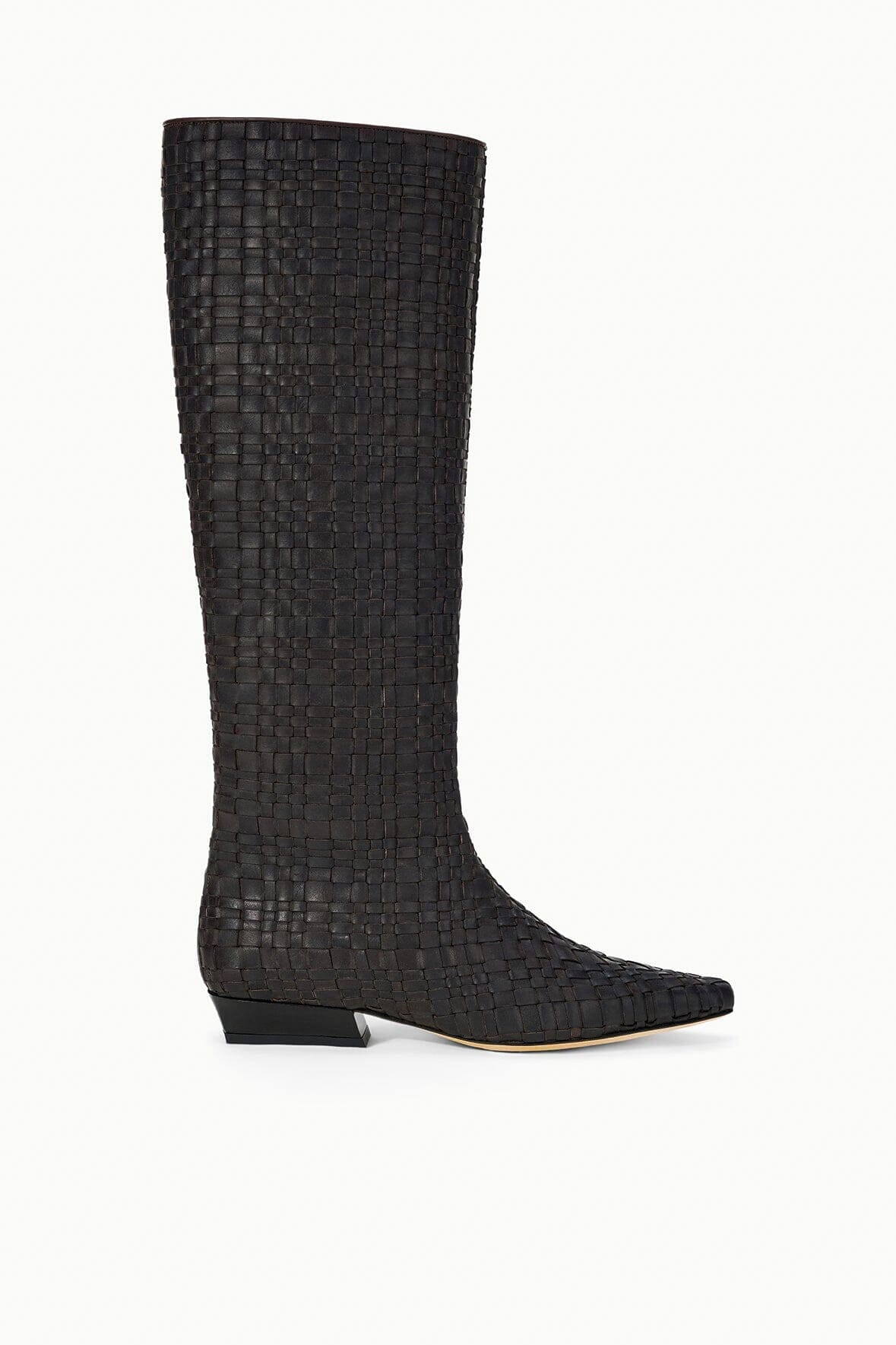 WALLY FLAT BOOT ESPRESSO WOVEN - STAUD near me