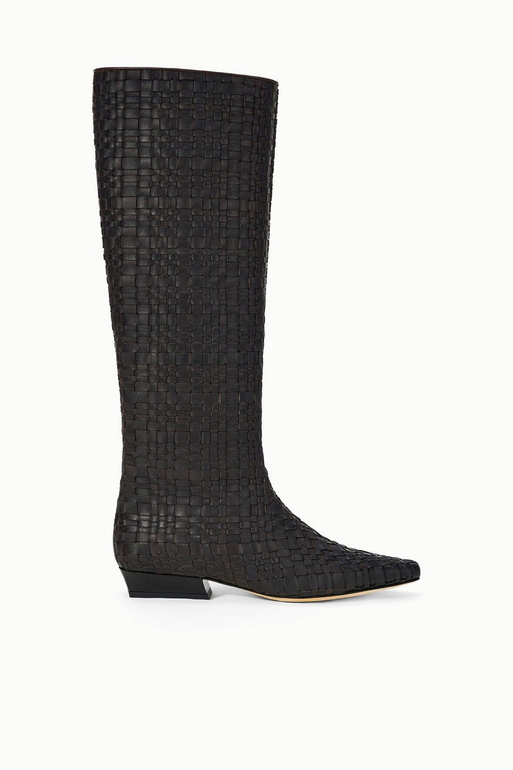 WALLY FLAT BOOT ESPRESSO WOVEN - STAUD near me