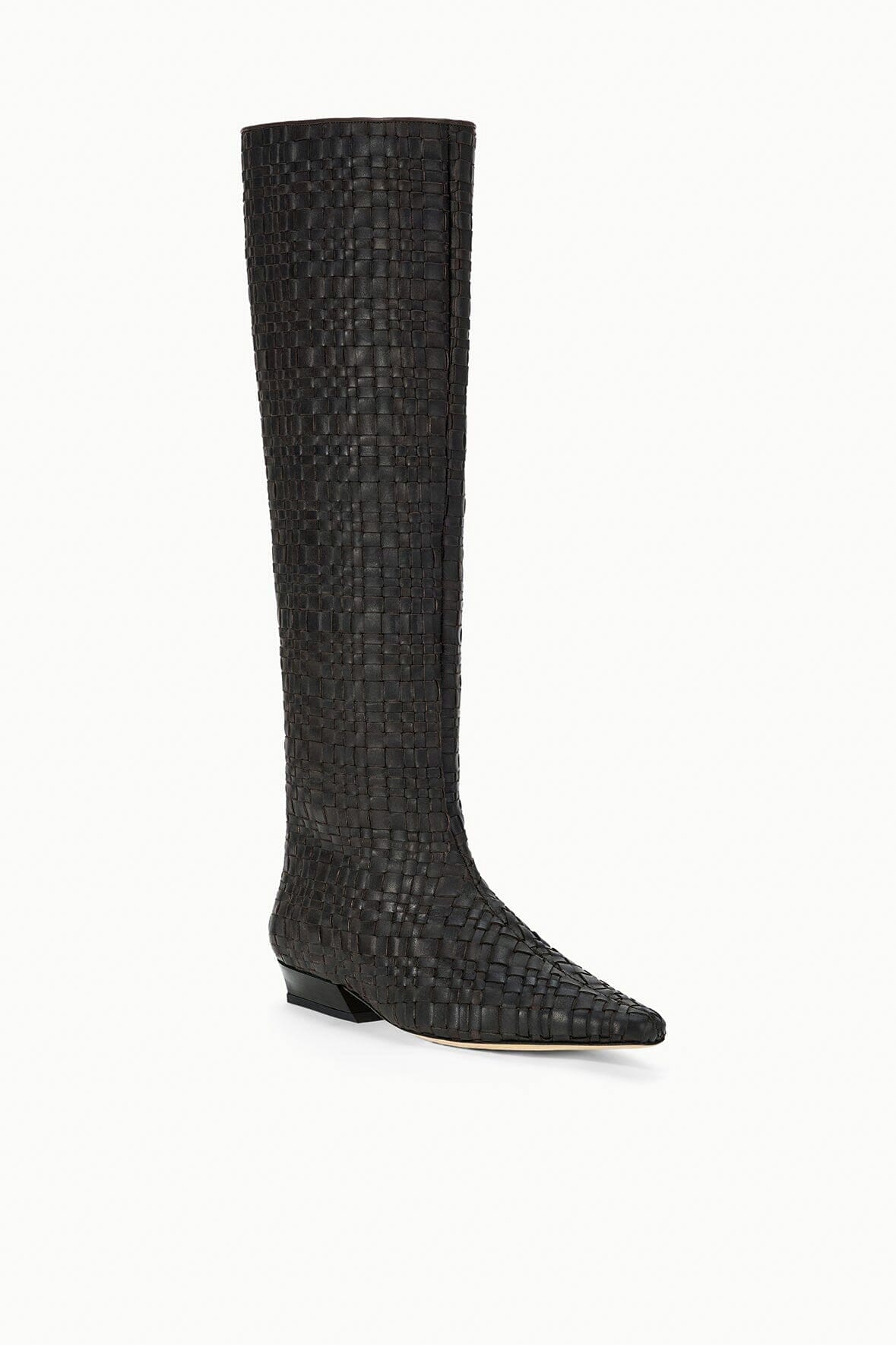 WALLY FLAT BOOT ESPRESSO WOVEN - STAUD near me