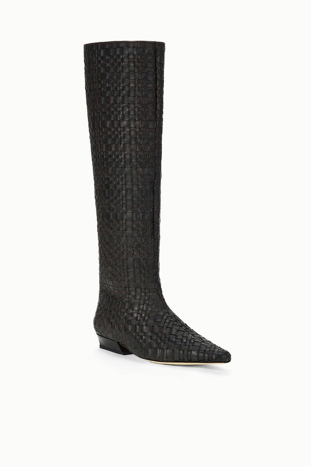 WALLY FLAT BOOT ESPRESSO WOVEN - STAUD near me
