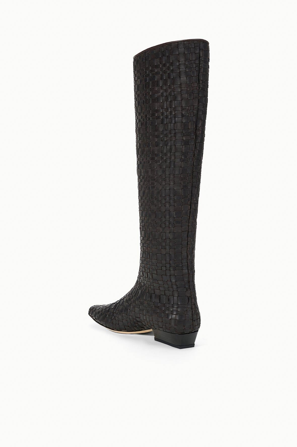 WALLY FLAT BOOT ESPRESSO WOVEN - STAUD near me