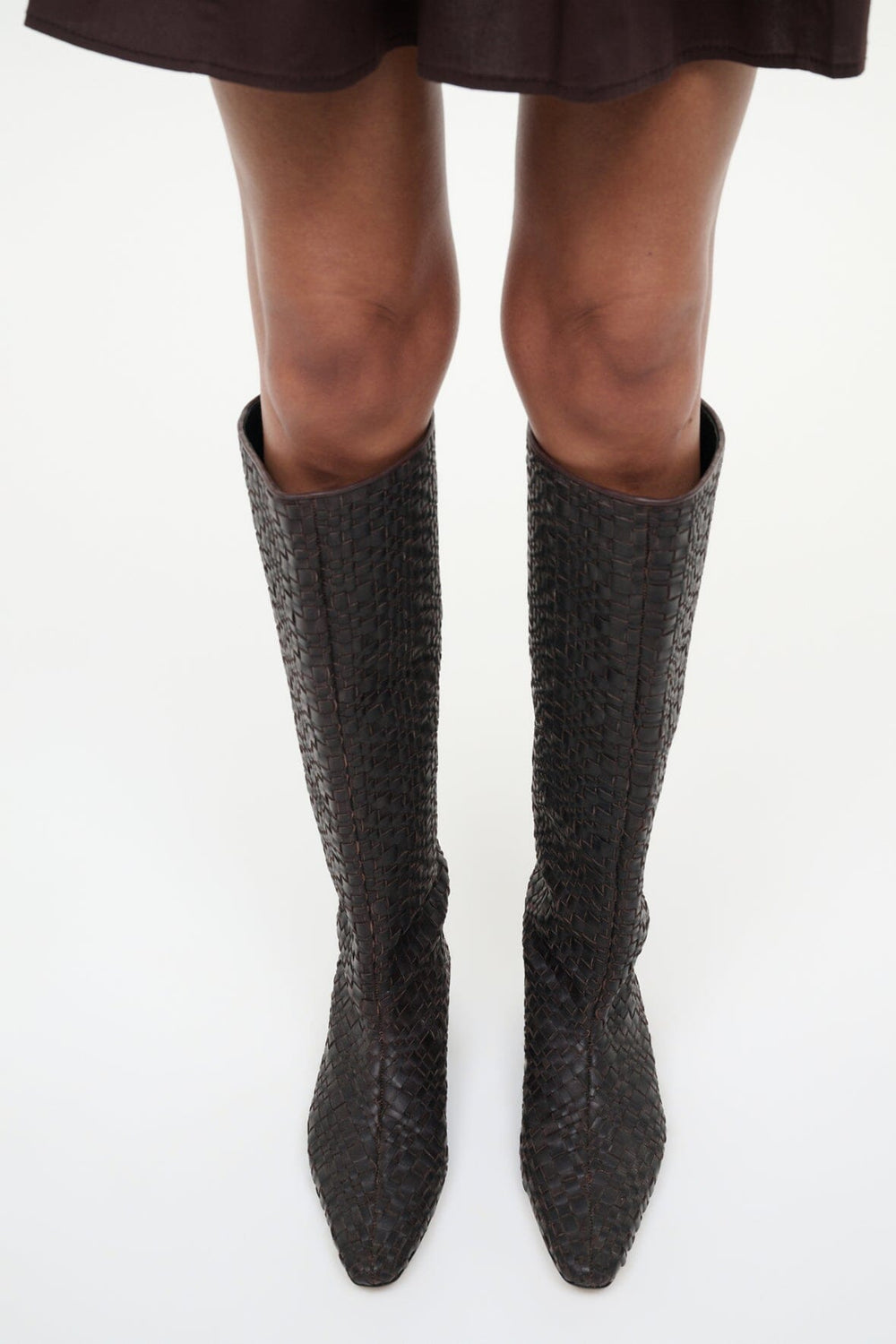 WALLY FLAT BOOT ESPRESSO WOVEN - STAUD near me