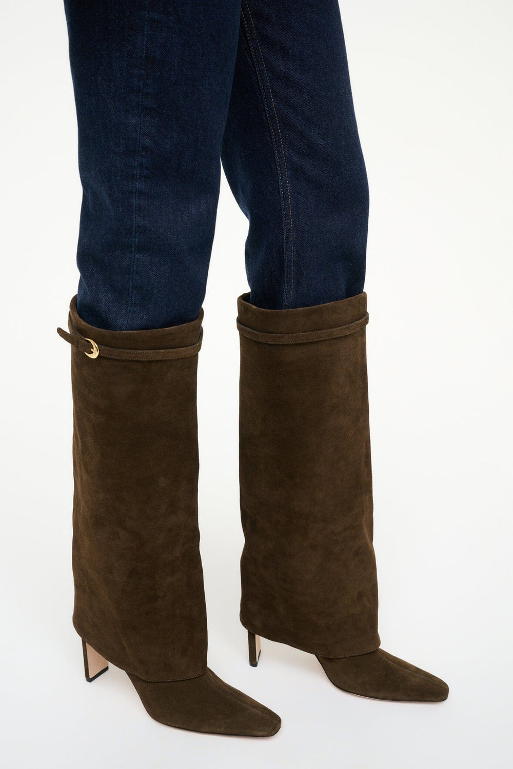WALLY FOLDOVER HIGH HEEL BOOT TRUFFLE - STAUD near me