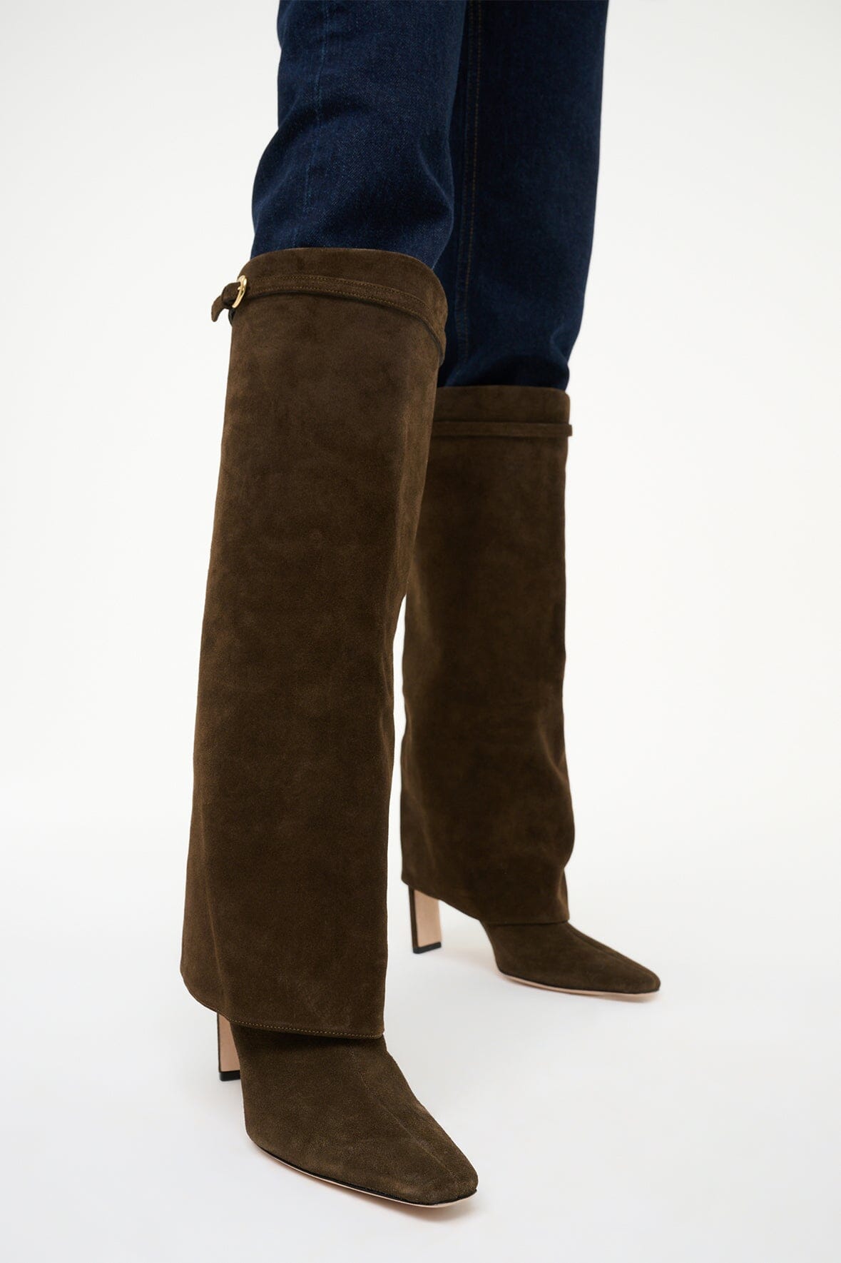 WALLY FOLDOVER HIGH HEEL BOOT TRUFFLE - STAUD near me