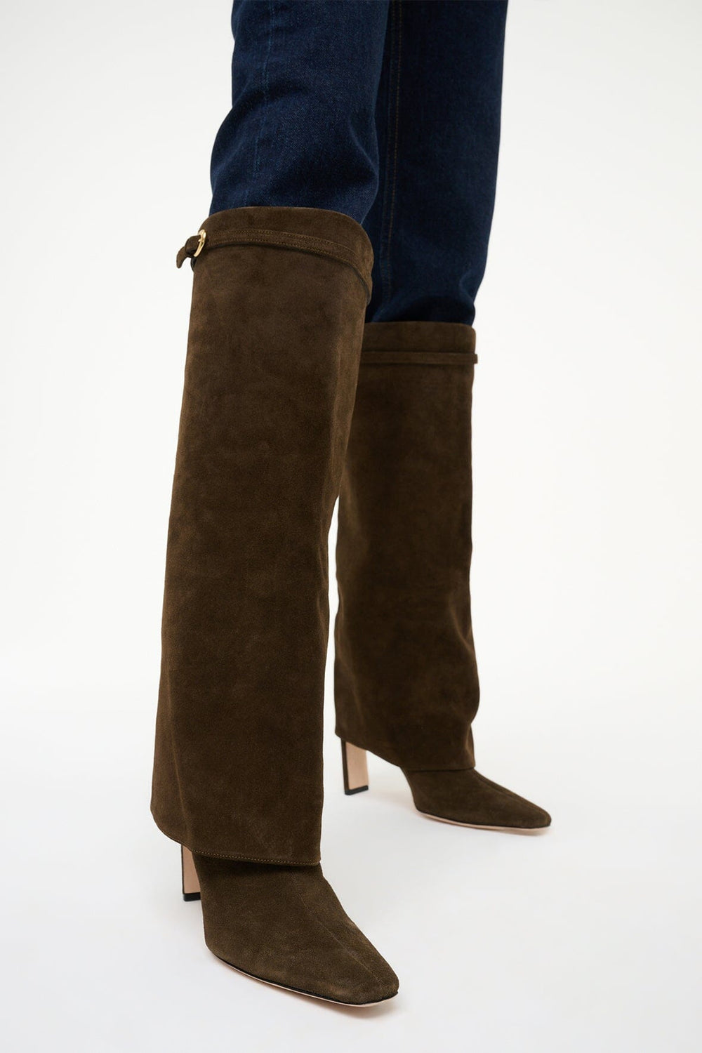 WALLY FOLDOVER HIGH HEEL BOOT TRUFFLE - STAUD near me