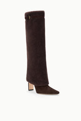 WALLY FOLDOVER HIGH HEEL BOOT ESPRESSO - STAUD sale