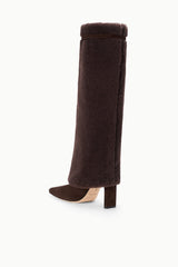 WALLY FOLDOVER HIGH HEEL BOOT ESPRESSO - STAUD sale