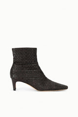 WALLY ANKLE BOOT ESPRESSO WOVEN - STAUD outlet