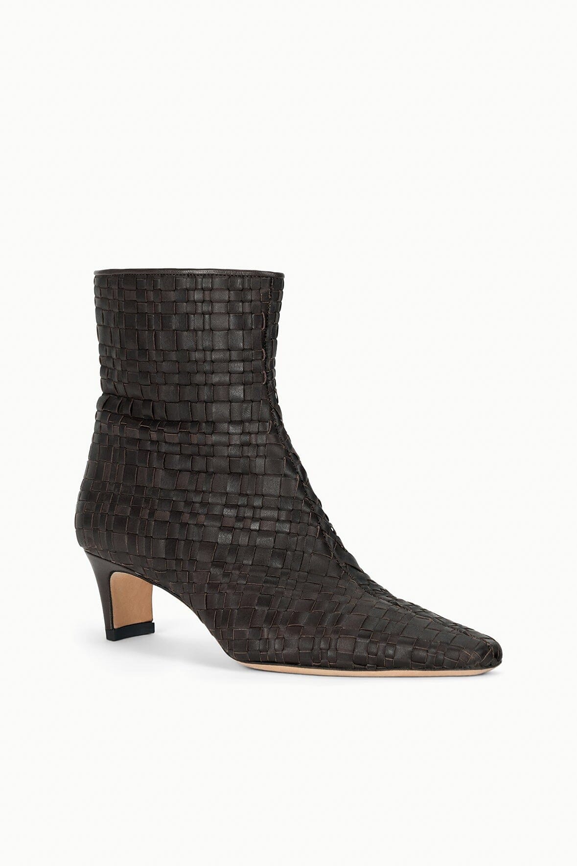 WALLY ANKLE BOOT ESPRESSO WOVEN - STAUD outlet